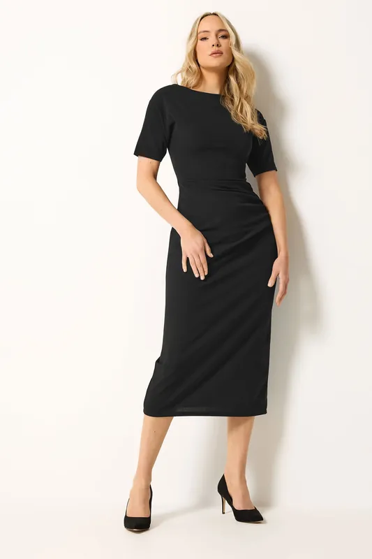 Tall Ruched Detail Midi Dress - Long Tall Sally