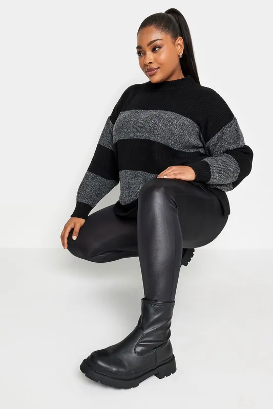 Leather Look Leggings - Yours