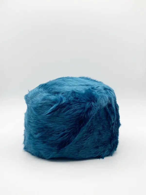 Turquoise Faux Fur Hat - SVNX