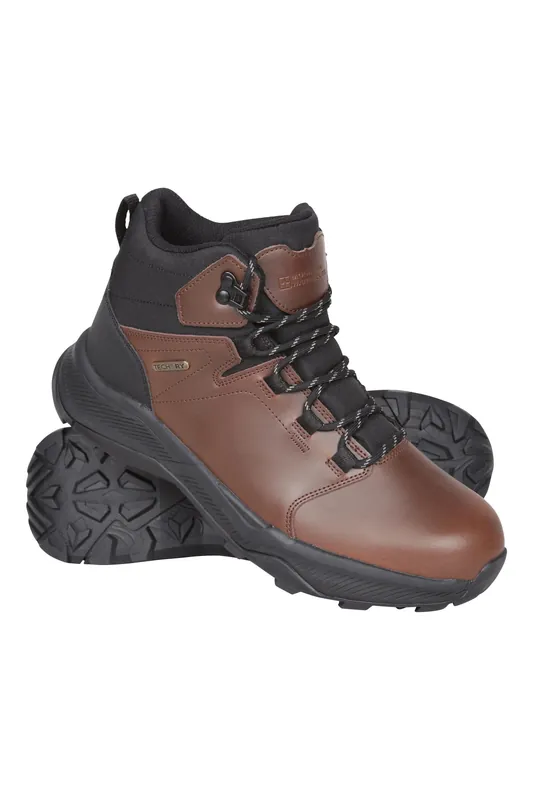 Exploration' Waterproof Non-Slip Grip Leather Outdoor Walking Boots