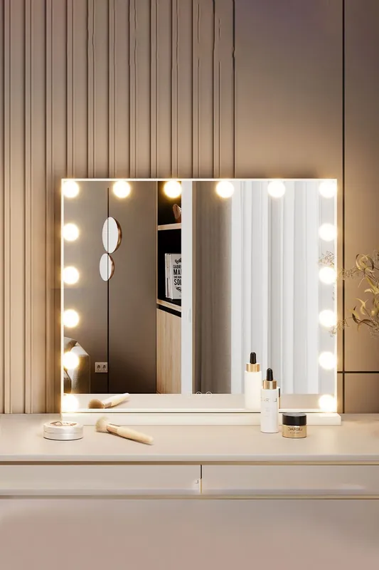 3 Lighting Modes & Touch Screen Control Hollywood Vanity Mirror - Living and Home