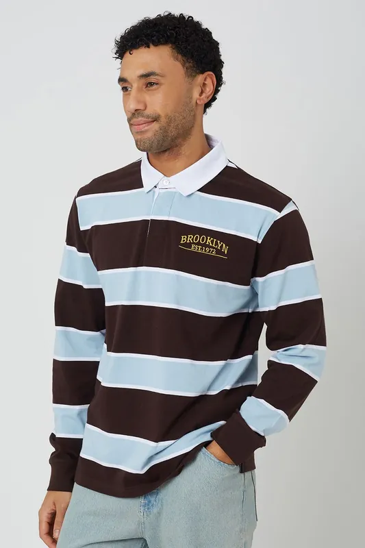Striped Rugby Shirt - Brave Soul