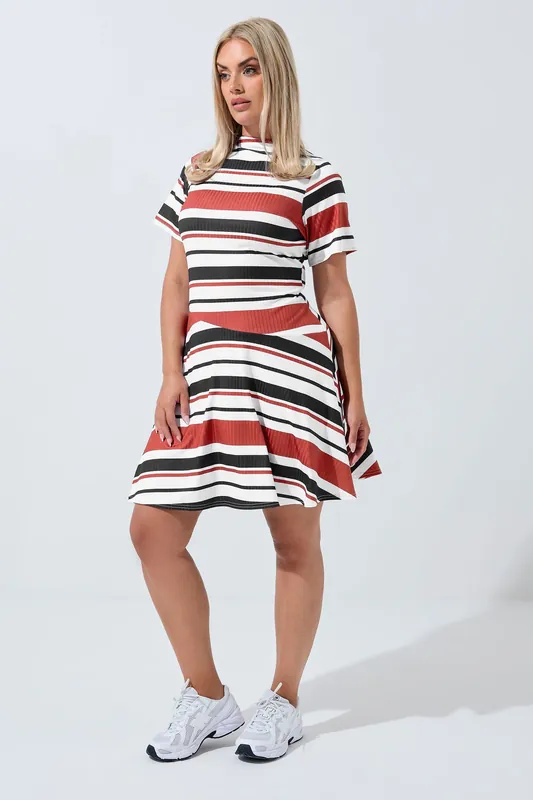 Stripe Mini Swing Dress - Yours