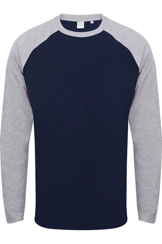 Skinnifit Raglan Long Sleeve Baseball T-Shirt