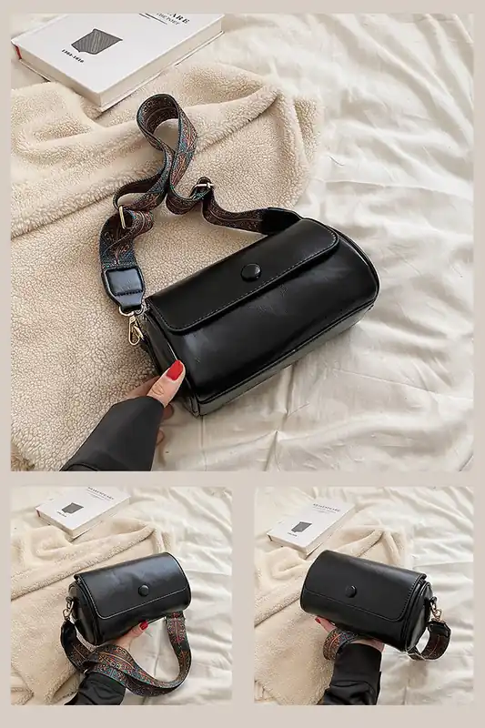 'Whitney' Structured Crossbody Handbag With Shoulder Strap - XY London