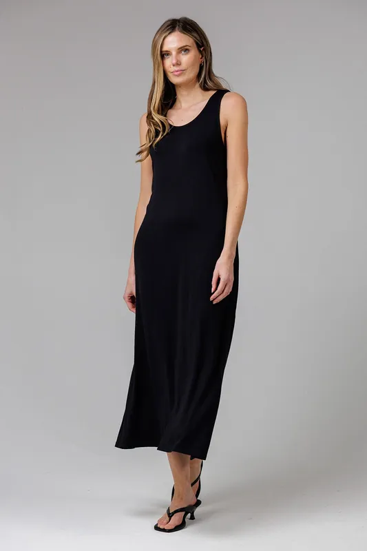 Sleeveless Scoop Neck Flowy Maxi Dress - French Connection