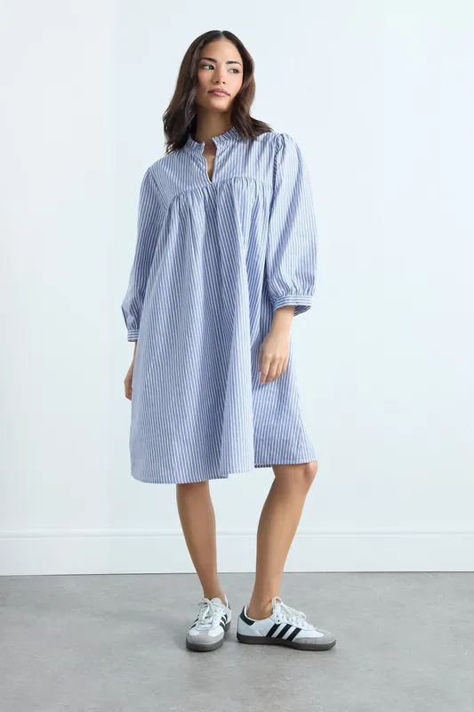 Petite Stripe Smock Dress - PixieGirl