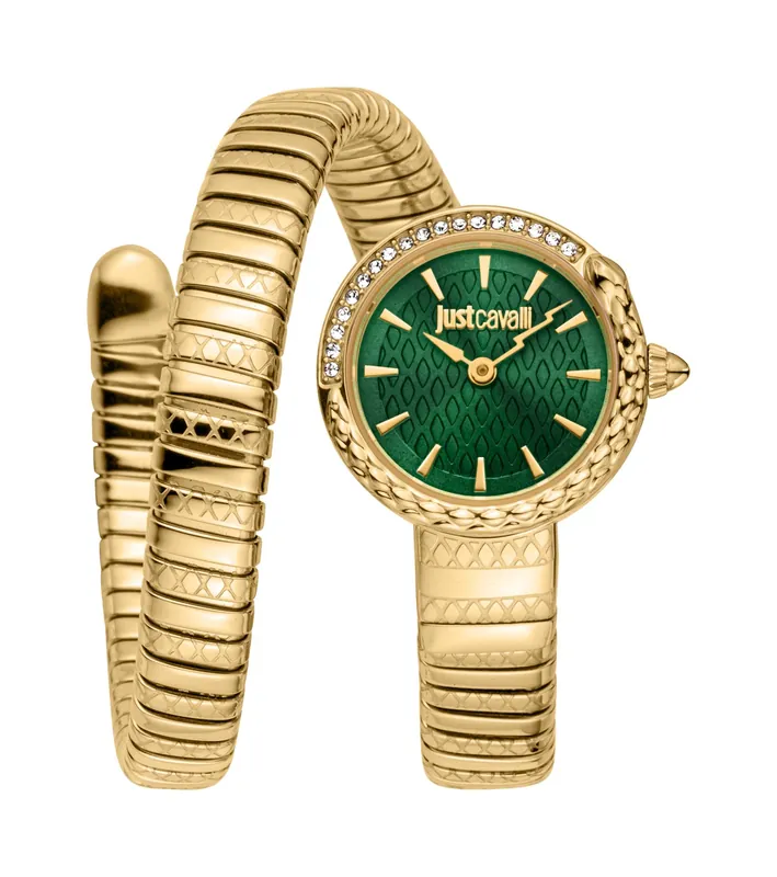 Just Cavalli JC1L301M0035 Cerchio Snake Analog Watch for Women
