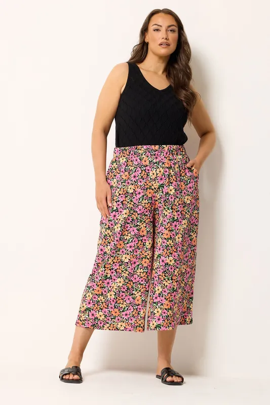 Floral Print Culottes - Yours
