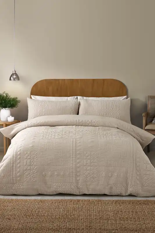 'Folkstone Geo' Duvet Cover Set - Catherine Lansfield