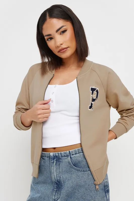 Petite Jersey Bomber Jacket - PixieGirl