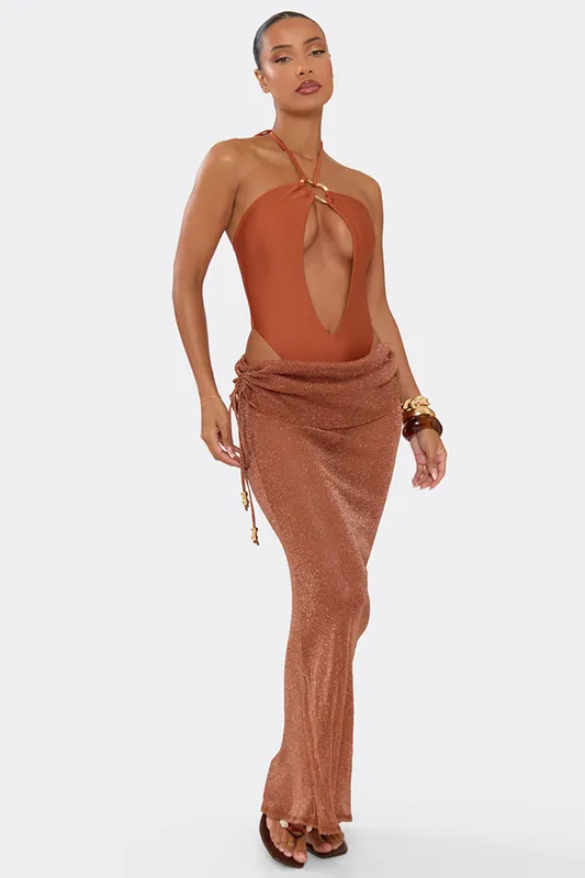 Ruched Maxi Skirt - EGO