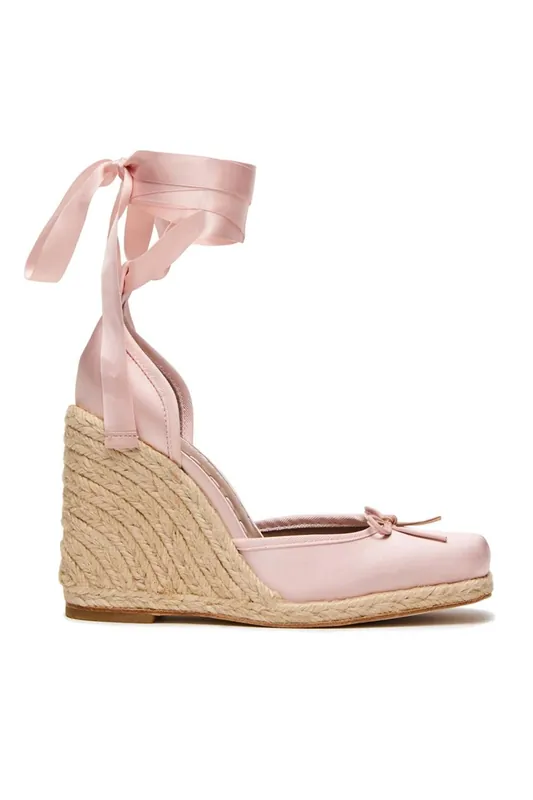 Varina Pink Satin' Satin Heels - STEVE MADDEN
