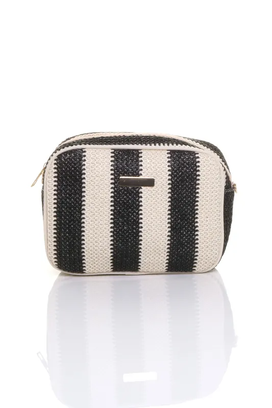 Stripy Woven Beach Crossbody Bag - AJVANI