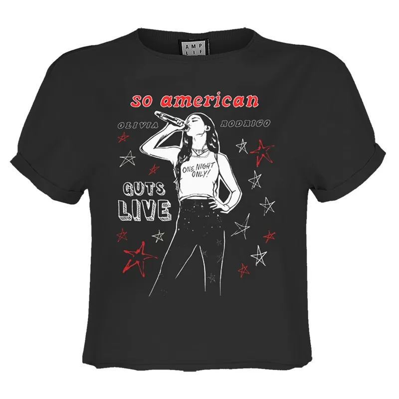 So American Olivia Rodrigo Crop Top - Amplified