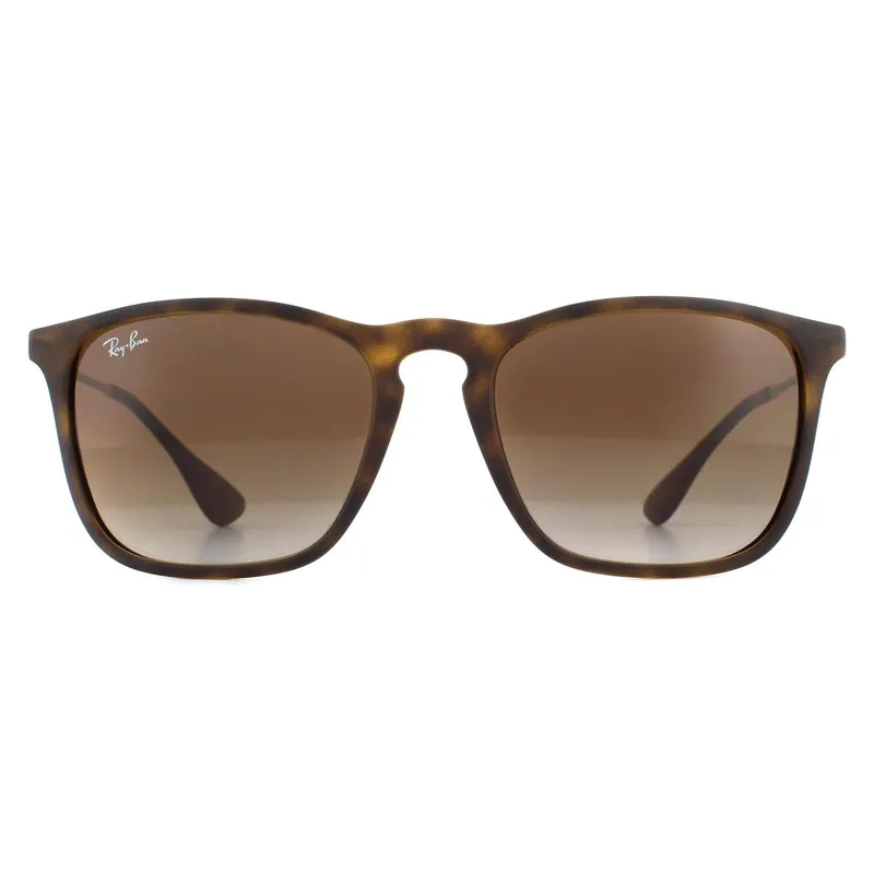 Cat Eye Rubber Havana Gradient Brown Chris 4187 Sunglasses - Ray-Ban