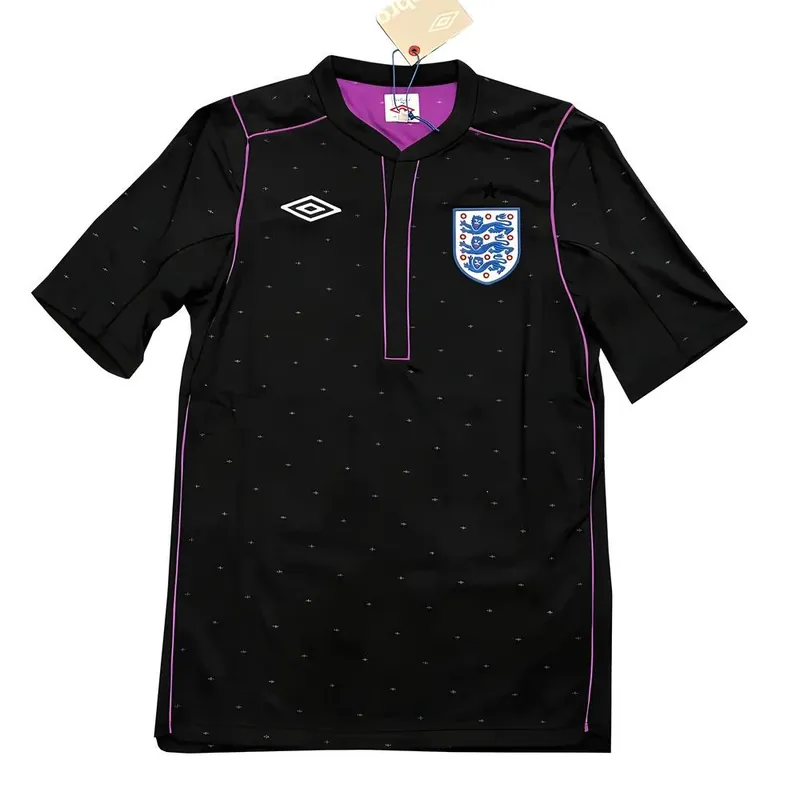 Mens 2010 2011 Goalkeeper Shirt SS Black - England