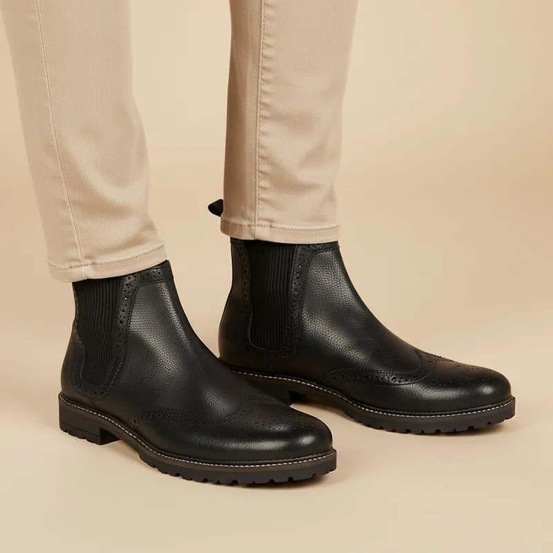 Albion Leather Mens Chelsea Boots - Silver Street London