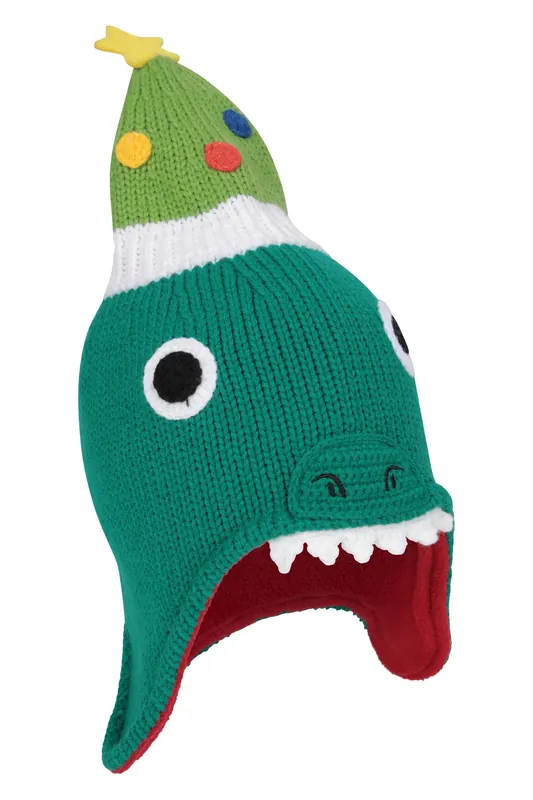 Lightweight Comfortable Xmas Fleece Lined Warm Winter Trapper Hat - Mountain Warehouse
