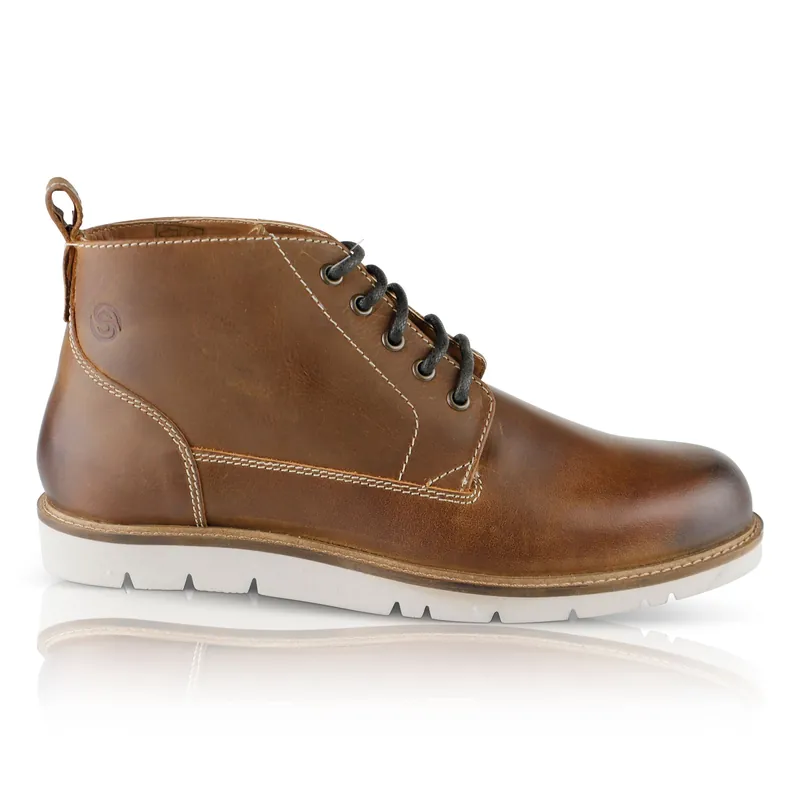 Alderman Premium Leather Mens Lace Up Boots - Silver Street London