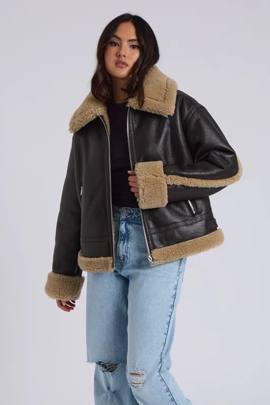 Borg Trim Bonded Aviator - Urban Bliss