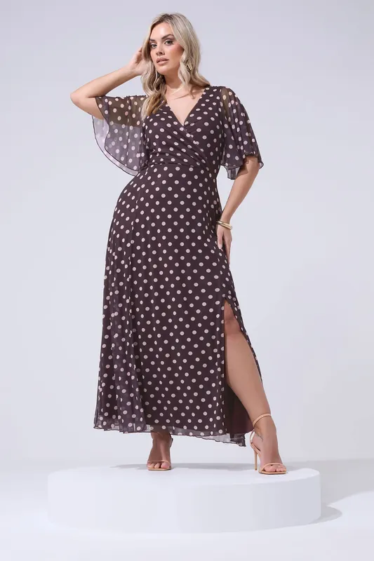 Polka Dot Wrap Dress - Yours