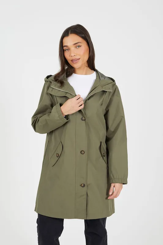 Lightweight Parka Style Hooded Jacket - Brave Soul