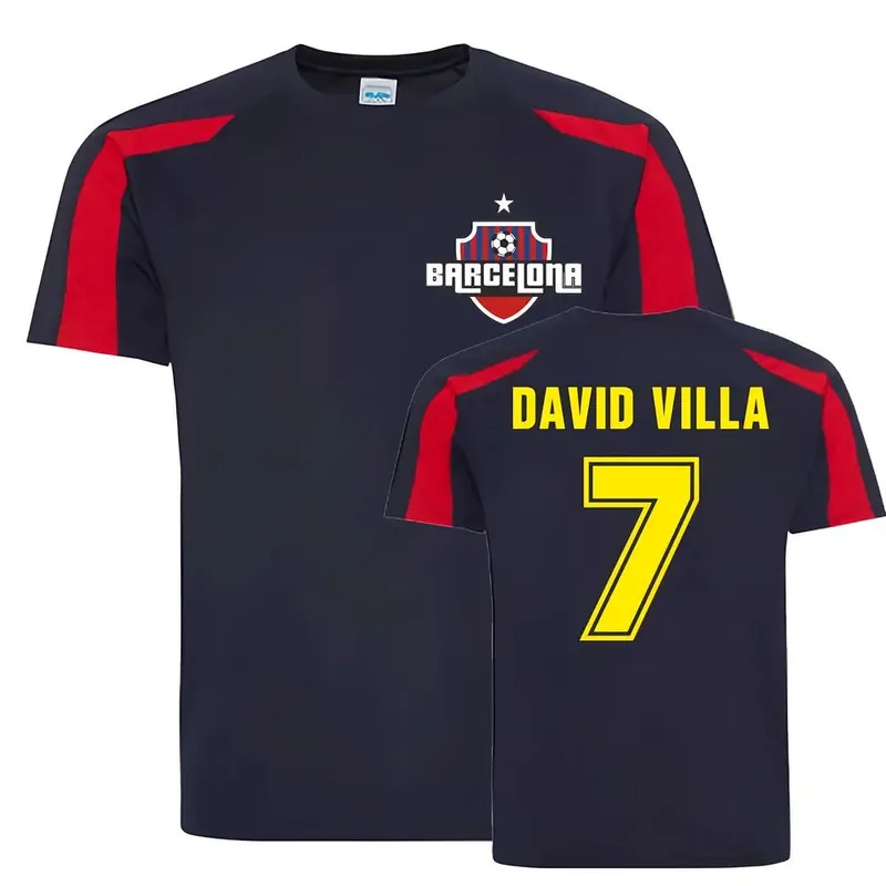 Mens David Villa Sports Training Jersey - FC Barcelona