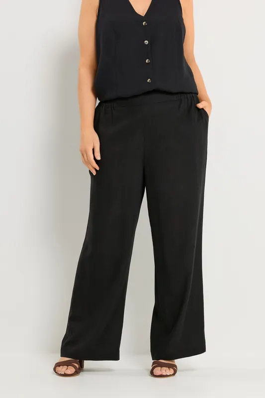 Linen Wide Leg Trousers - Yours