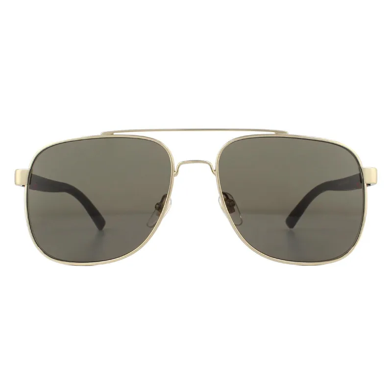 Aviator Gold Brown Sunglasses - Gucci