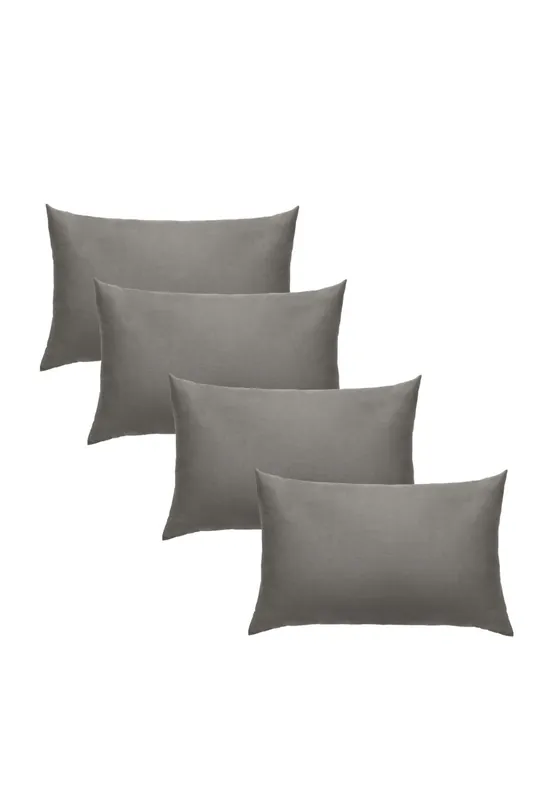 4 x Soft Polycotton Housewife Pillowcase Set - OHS