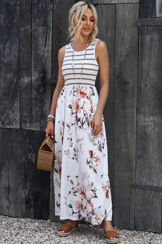 Floral Print Maxi Dress - Everyday The Label