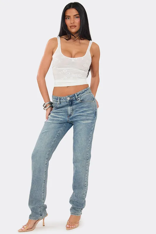 Denim Low Rise Jeans - EGO