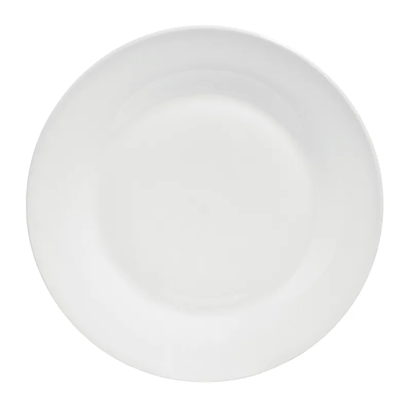 16-Piece Dinner Set, Modern White Porcelain Dinner Set, 16 Piece Elegant White Dinner Set for Four Diners