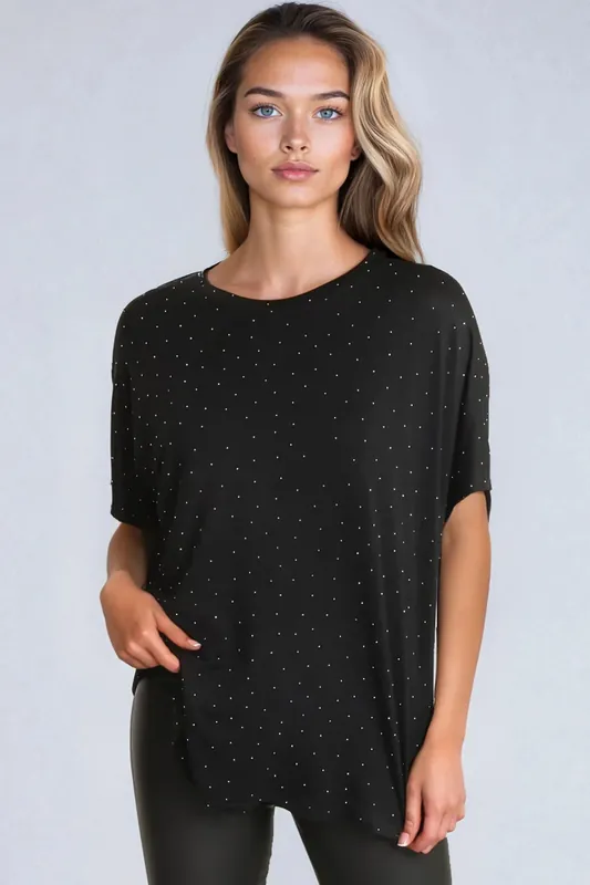 Embellished Round Neck T-Shirt