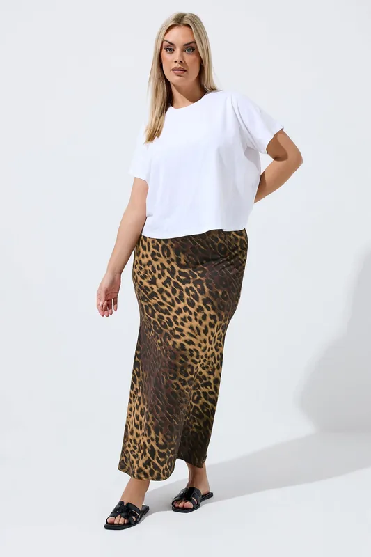 Leopard Print Maxi Skirt - Yours