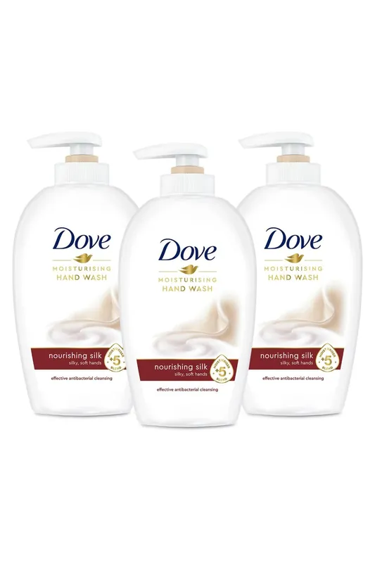 Moisturising 'Hand Wash', Nourishing Silk, 3x250ml - Dove