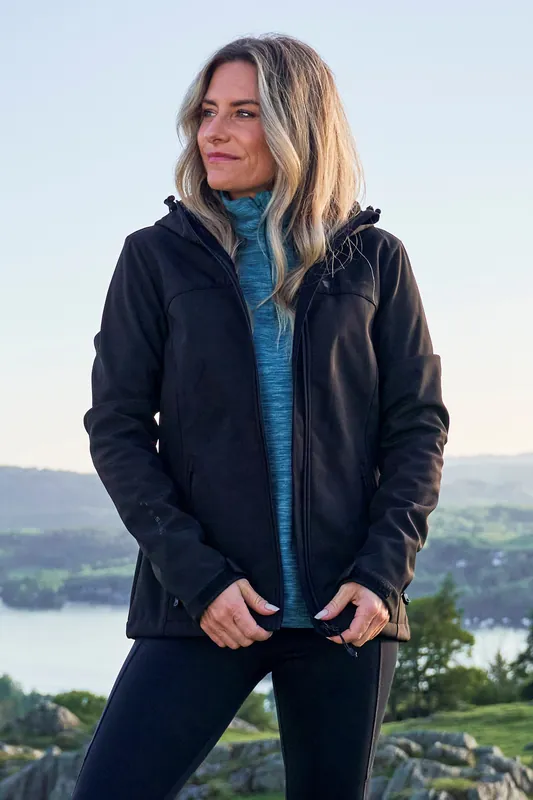 Exodus Softshell Jacket Water Resistant Jacket - Mountain Warehouse