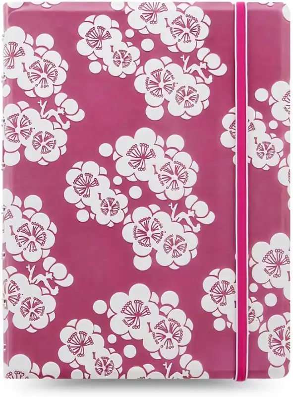 Impressions A5 Pink & White Notebook 155040 - Filofax