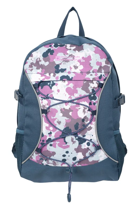 'Bolt' Compact Reflective Adjustable Strap Multi Pocket 18L Backpack - Mountain Warehouse