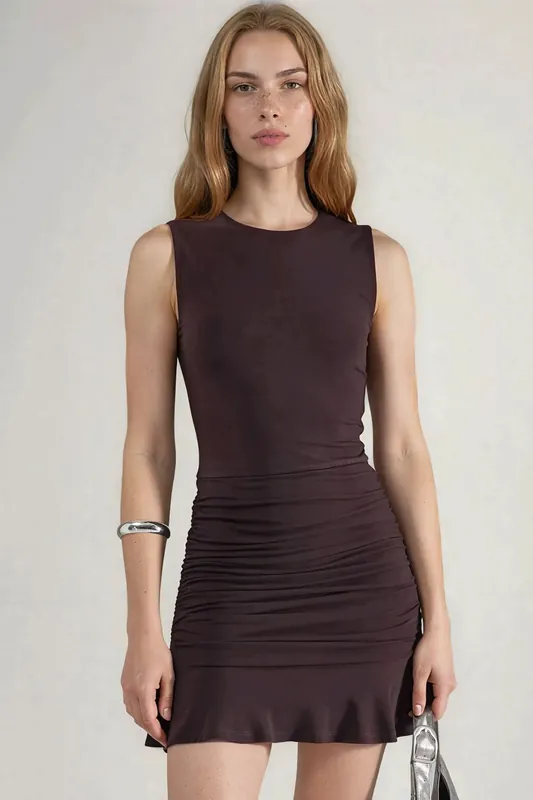 Frilly Mini Bodycon Dress - Hiccup
