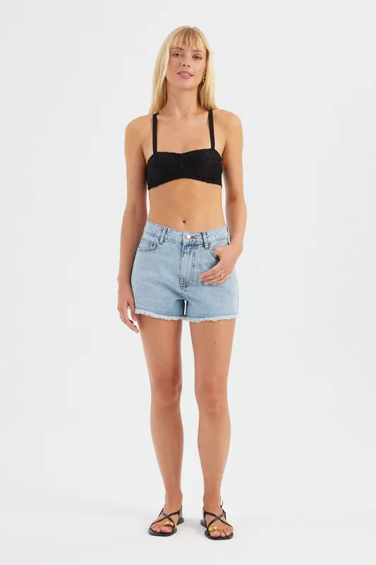 Sweetheart Neck Lace Strappy Bra - Hiccup