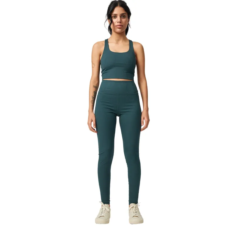 Paloma Ribbed Racerback Bra - Girlfriend Collective