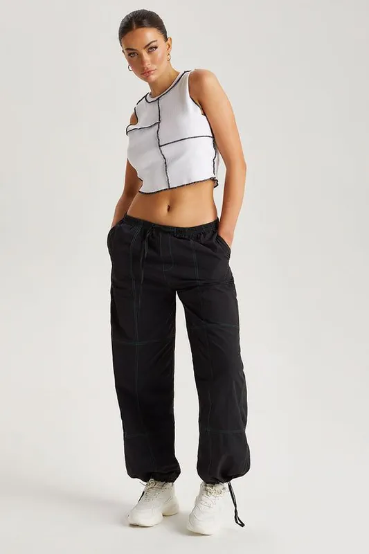 Contrast Stitch Trouser - Urban Bliss