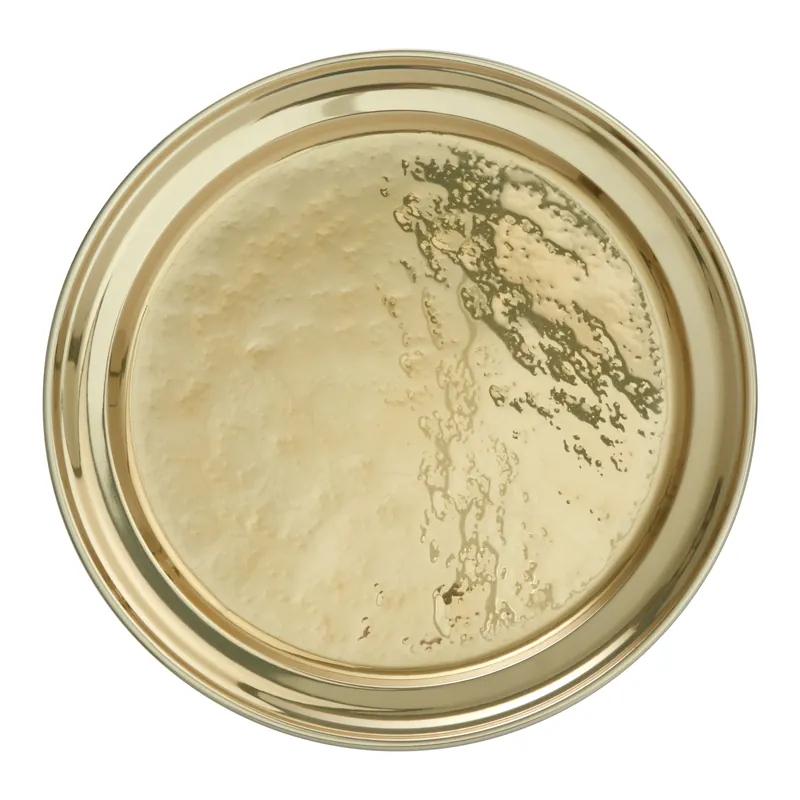 Mixology Large Serving Plate, Warm Metallic Finish - Orsina
