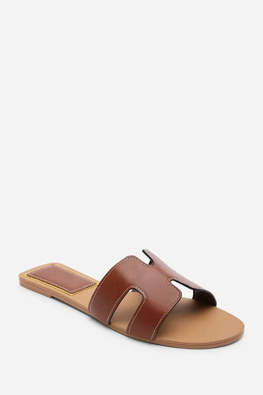 Grazia Cut Out Design Wide-Fit Sandals