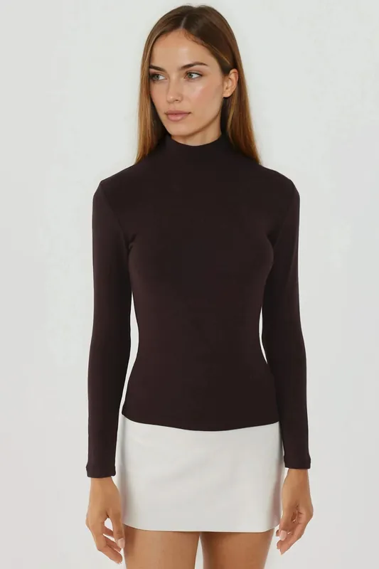 Ultra Soft Touch Slim Fit Turtleneck Knitted Top - Hiccup