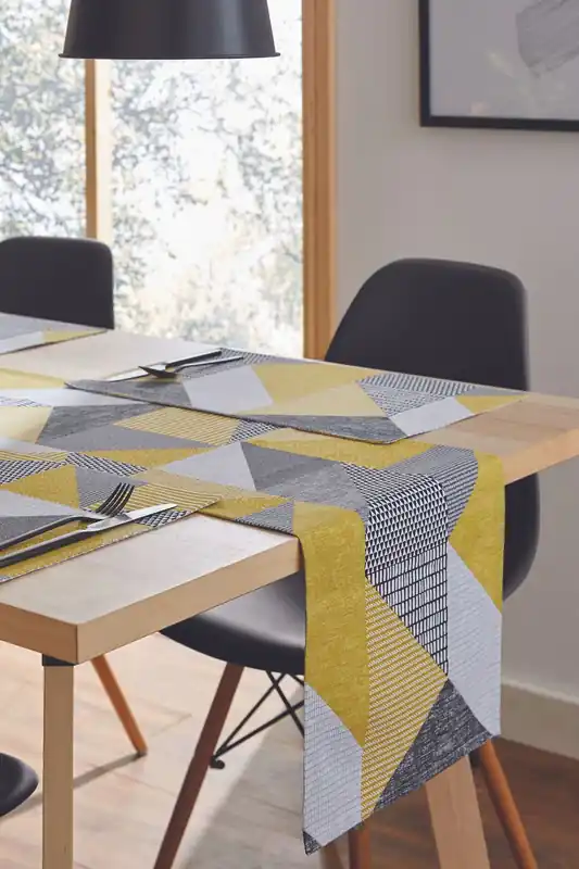 Larsson Geo 33cm x 180cm Table Runner - Catherine Lansfield