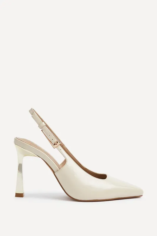Lizzie Nude Stiletto Court Heels - Linzi