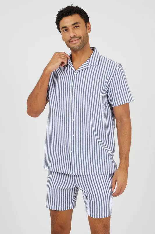 Striped Drawcord Shorts - Brave Soul